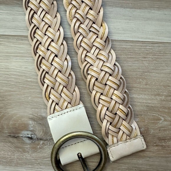 Boho Braided Leather Belt 2XzL